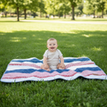 Americana Plush Throw - Stripes