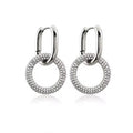 Delaney Pave Loop Earrings