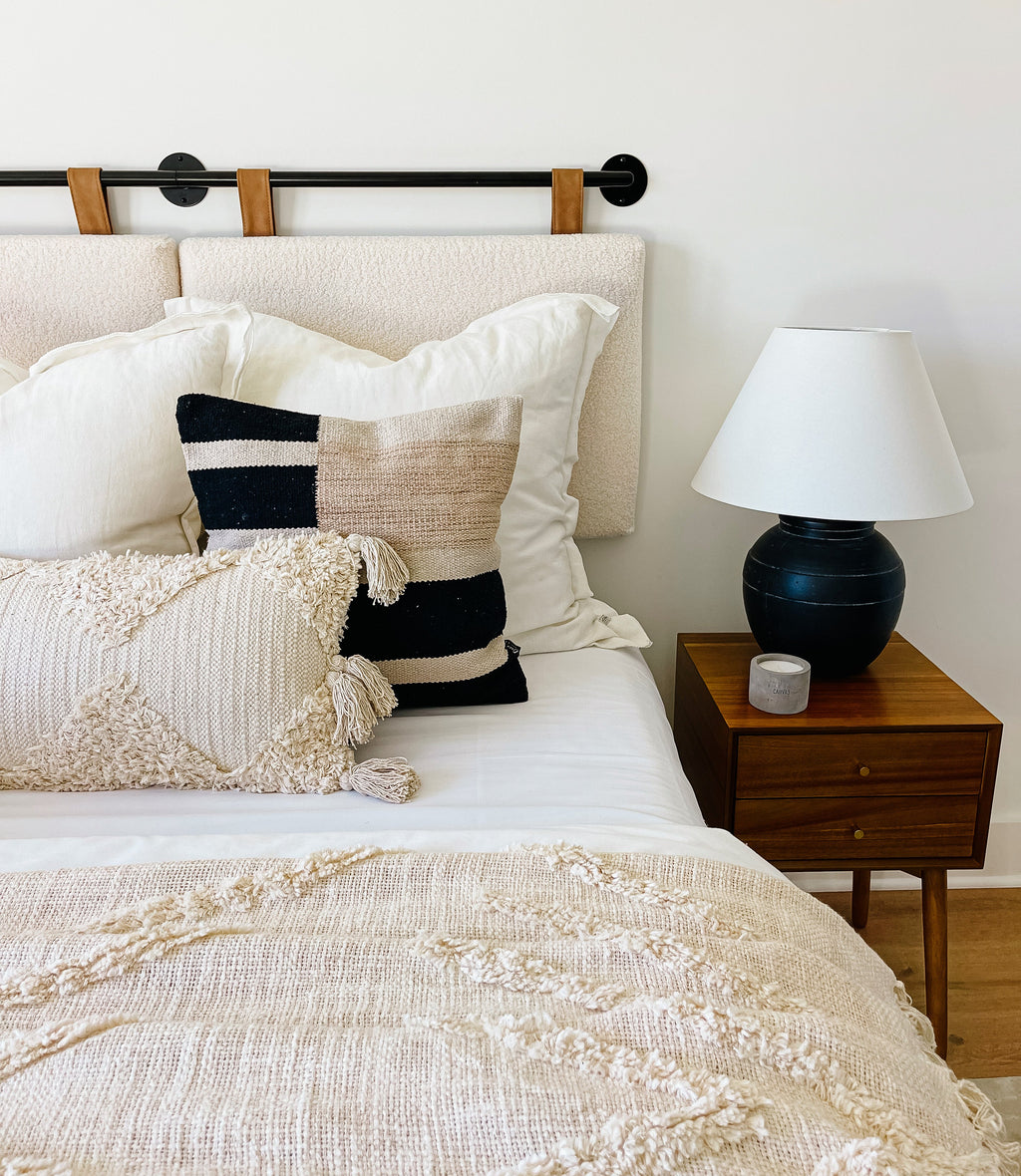 Calabasas Pillow Cover – Soft Neutral Minimalist Throw Pillow